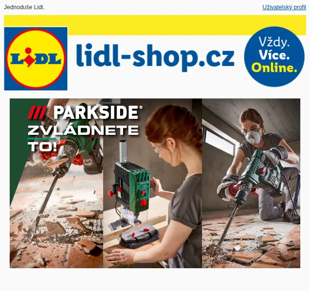 Lidl: Slevy na PARKSIDE® nářadí – červenec 2026 | Nuslet.cz