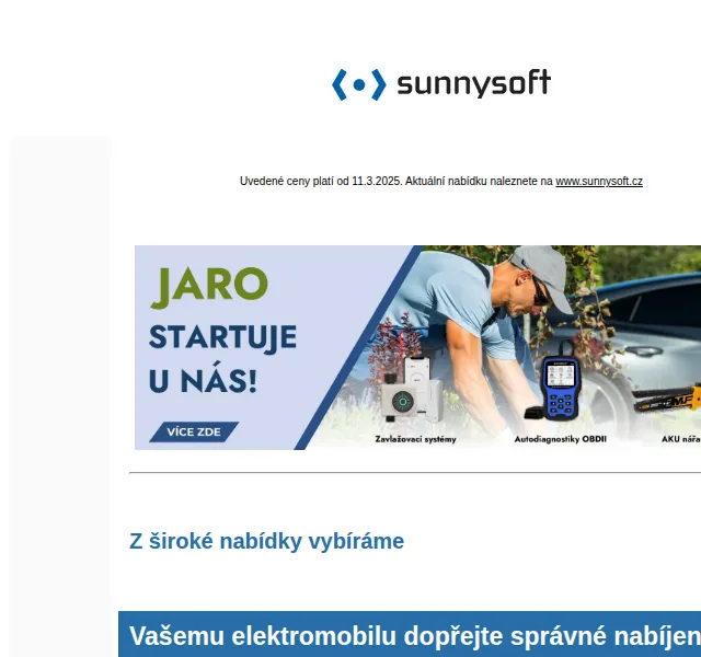 Sunnysoft: Nabíjecí stanice AUXUS, pily a lockpick – červenec 2026 | Nuslet.cz