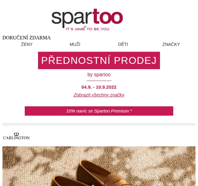 Spartoo: slevy až -50 % na Carlington, Diesel, Petit Bateau – červenec 2026 | Nuslet.cz