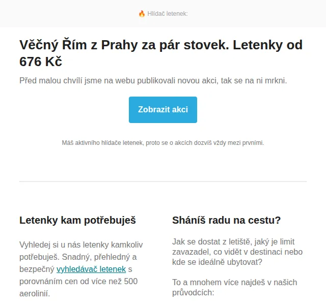 Cestujlevne.com: Letenky do Říma od 676 Kč – červen 2026 | Nuslet.cz