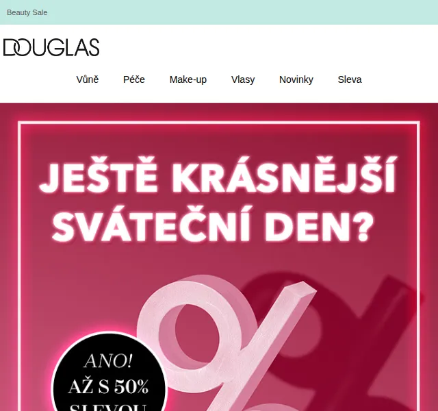 Douglas: Beauty Sale až 50 % – červen 2026 | Nuslet.cz