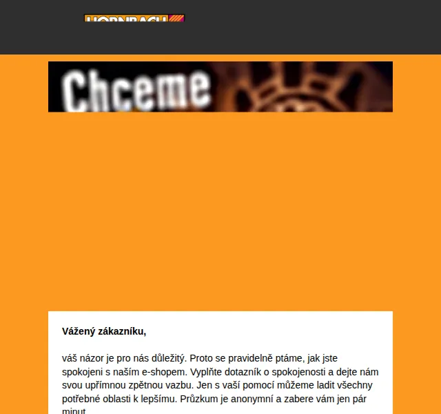 HORNBACH: Průzkum spokojenosti – červen 2026 | Nuslet.cz