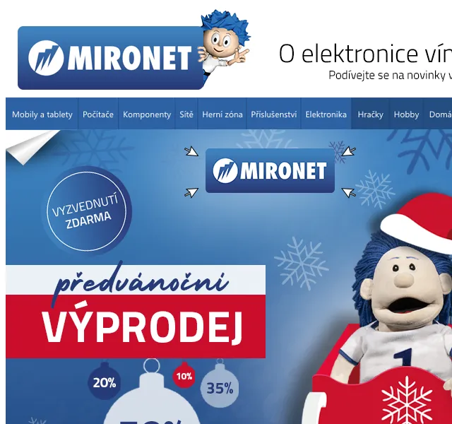Mironet: Předvánoční výprodej – červen 2026 | Nuslet.cz