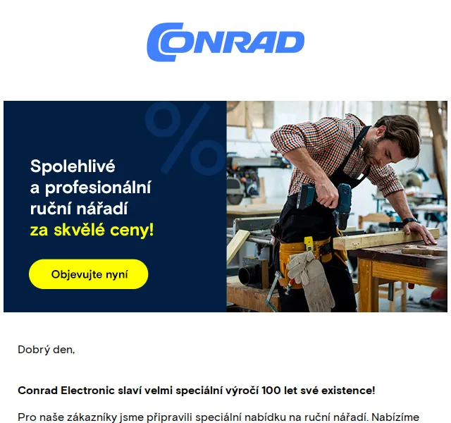 Conrad Electronic: Slevy na ruční nářadí až 29 % – červenec 2026 | Nuslet.cz