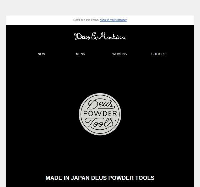 Deus Ex Machina: Winter kolekce Powder Tools – červen 2026 | Nuslet.cz