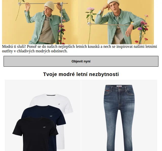 ABOUT YOU: Letní outfit v modrých tónech – červenec 2026 | Nuslet.cz