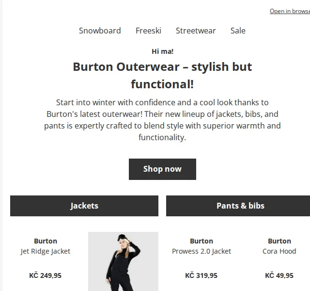 BLUE TOMATO: Burton Outerwear slevy – červen 2026 | Nuslet.cz