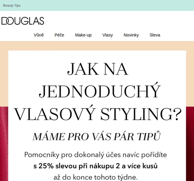 Douglas CZ: 25% sleva na vlasovou kosmetiku – červen 2026 | Nuslet.cz