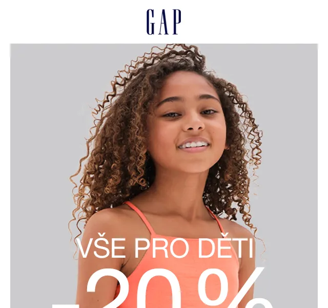 GAPstore: Dětské oblečení s extra slevou 20 % – červen 2026 | Nuslet.cz