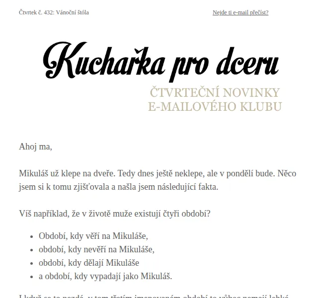 Florentýna - Kuchařka pro dceru: Vánoční štóla recept – prosinec 2022 | Nuslet.cz