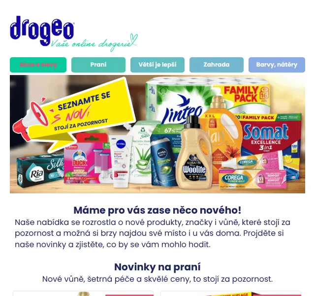 Drogeo: novinky v drogerii a domácnosti – září 2026