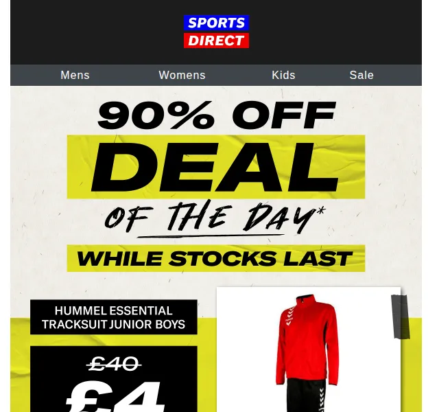 Sportsdirect: 90% sleva na Hummel tracksuit – červen 2026 | Nuslet.cz