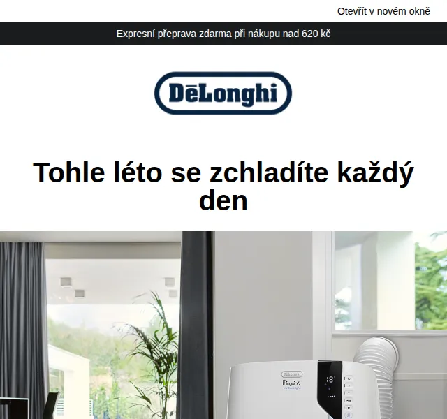 De'Longhi: Přenosné klimatizace – červenec 2026 | Nuslet.cz