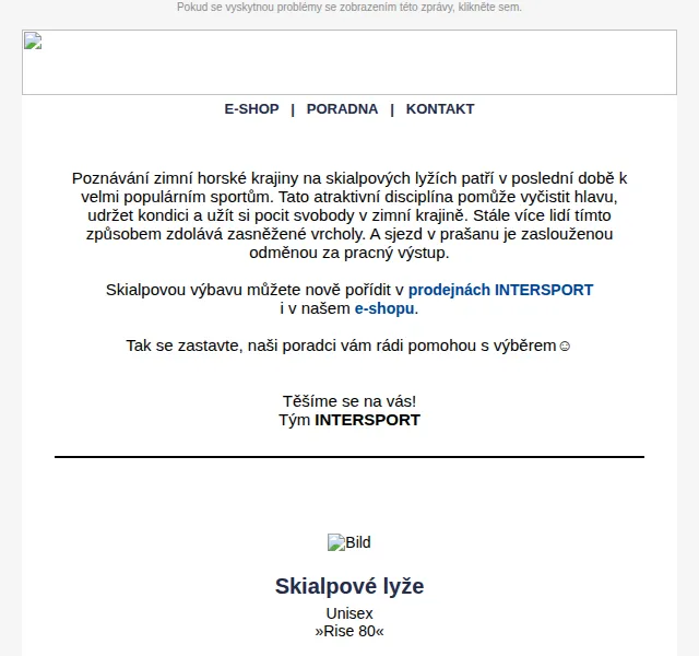 INTERSPORT: Skialpové vybavení od 799 Kč – červen 2026 | Nuslet.cz