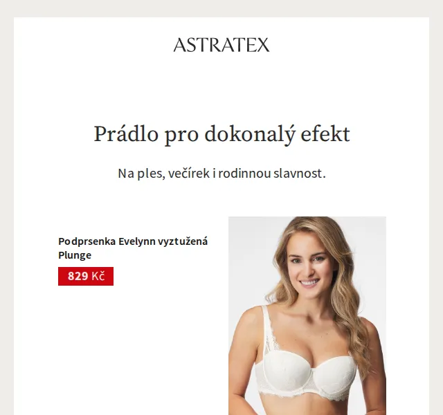Astratex.cz: Prádlo od 299 Kč ve slevě až –60 % – červen 2026 | Nuslet.cz