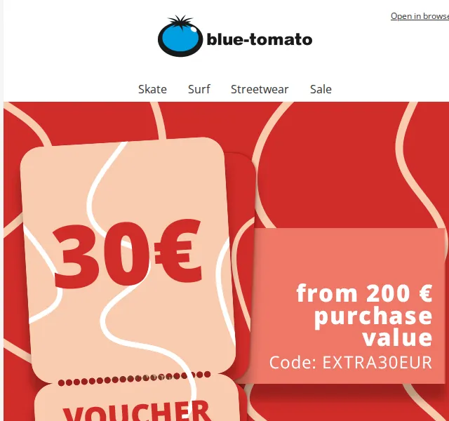 BLUE TOMATO: 30€ voucher na streetwear – červen 2026 | Nuslet.cz