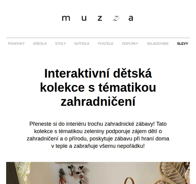 MUZZA: Interaktivní dětská kolekce Zahradničení – červen 2026 | Nuslet.cz