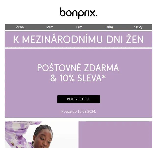 bonprix: 10% sleva a poštovné zdarma – červen 2026 | Nuslet.cz