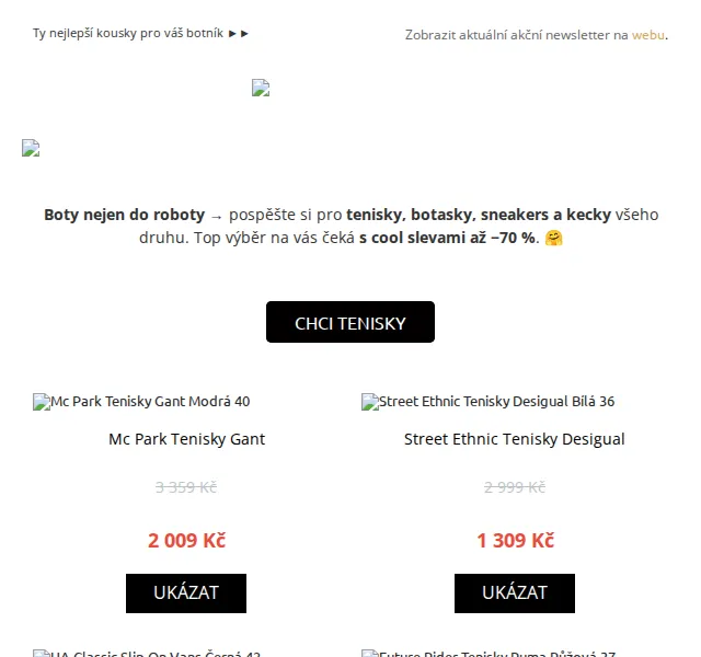 UrbanStore: Tenisky se slevou až 70 % – červen 2026 | Nuslet.cz