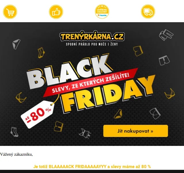 Lukáš z Trenýrkárna.cz: Black Friday až -80 % – červenec 2026 | Nuslet.cz