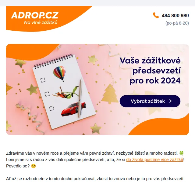 Adrop.cz: Zážitek jako dárek – červen 2026 | Nuslet.cz