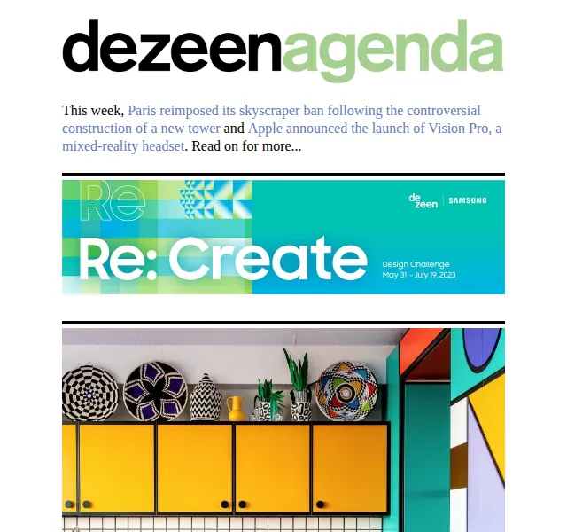 Dezeen Daily: Design a architektura – červen 2026 | Nuslet.cz