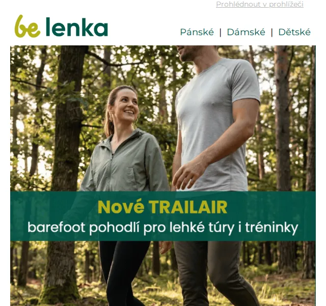 Be Lenka: Barefoot boty Trailair – květen 2026 | Nuslet.cz