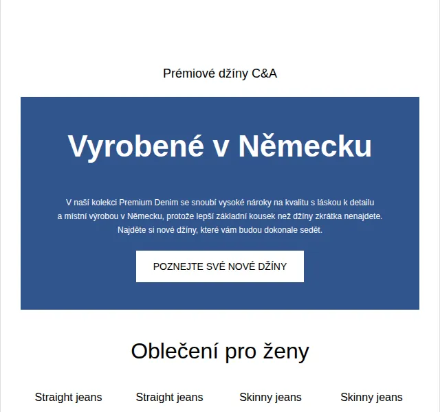 C&A: Prémiové džíny – červenec 2026 | Nuslet.cz