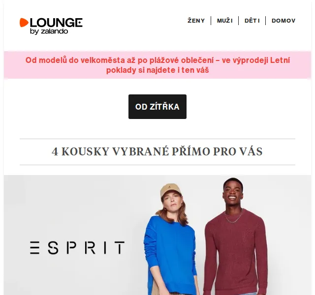 Lounge by Zalando: Esprit, Tommy Hilfiger, POC – slevy až 80 % – červen 2026 | Nuslet.cz