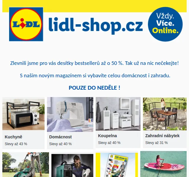 Lidl: Výprodej bestsellerů až 50 % – červen 2026 | Nuslet.cz