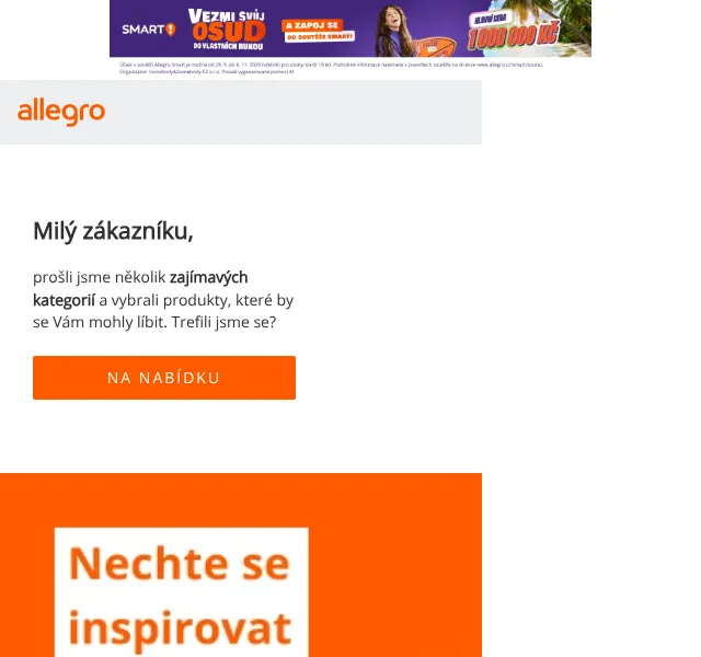 Allegro: Vybavení do domácnosti od 9 Kč – září 2026