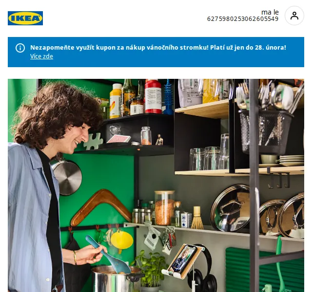 IKEA: Organizace kuchyně – dózy, rozdělovače – duben 2026