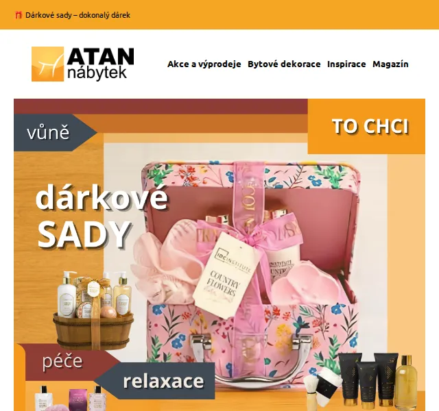 ATAN nábytek: Dárkové sady od 279 Kč – červenec 2026 | Nuslet.cz
