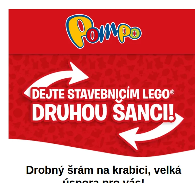 Pompo E-shop: LEGO stavebnice se slevou až 24 % – duben 2026