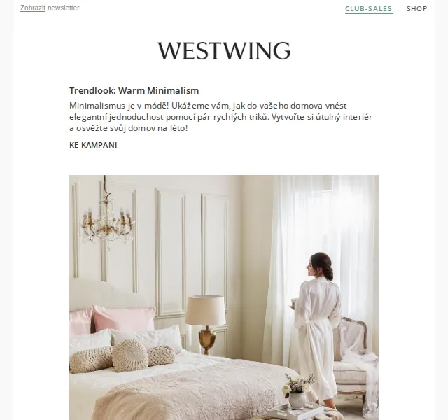 Westwing: Warm Minimalism Westwing Collection – červen 2026 | Nuslet.cz
