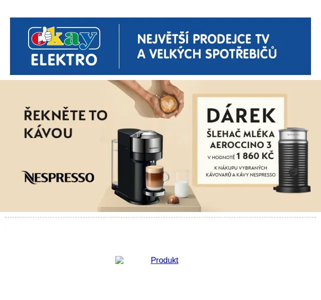 OKAY: Kávovary Nespresso se slevou – červen 2026 | Nuslet.cz