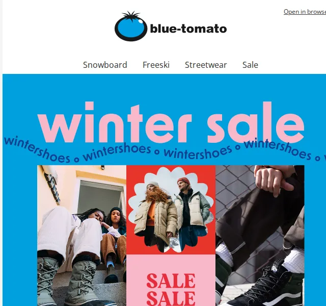 BLUE TOMATO: Sleva až 50 % na boty – červen 2026 | Nuslet.cz