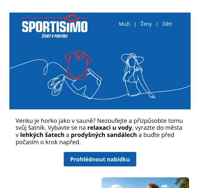 Sportisimo.cz: Letní oblečení a obuv – srpen 2026