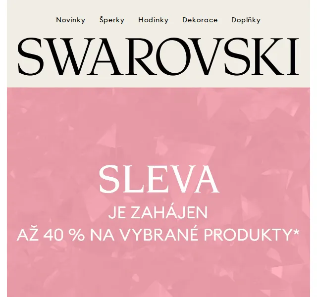 Swarovski: Slevy na náramky – červen 2026 | Nuslet.cz