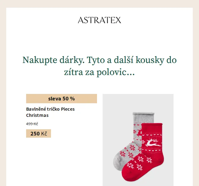 Astratex.cz: 50% sleva na vánoční stovku produktů – červenec 2026 | Nuslet.cz