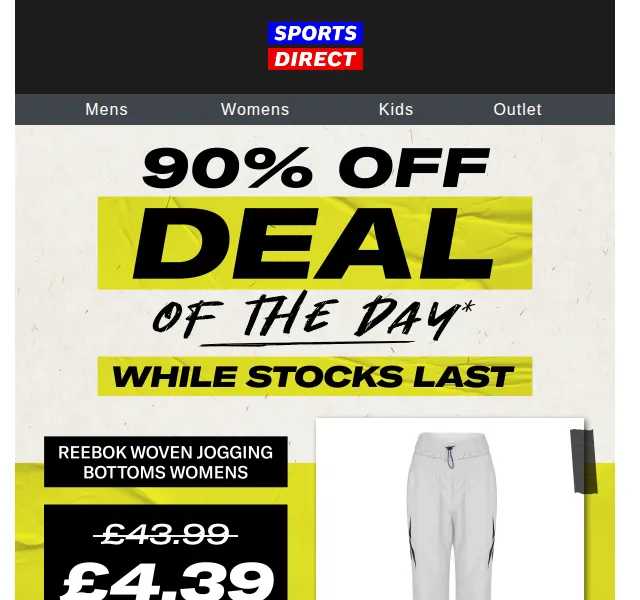 Sportsdirect.com: Reebok joggers od 4.39 £ – červen 2026 | Nuslet.cz