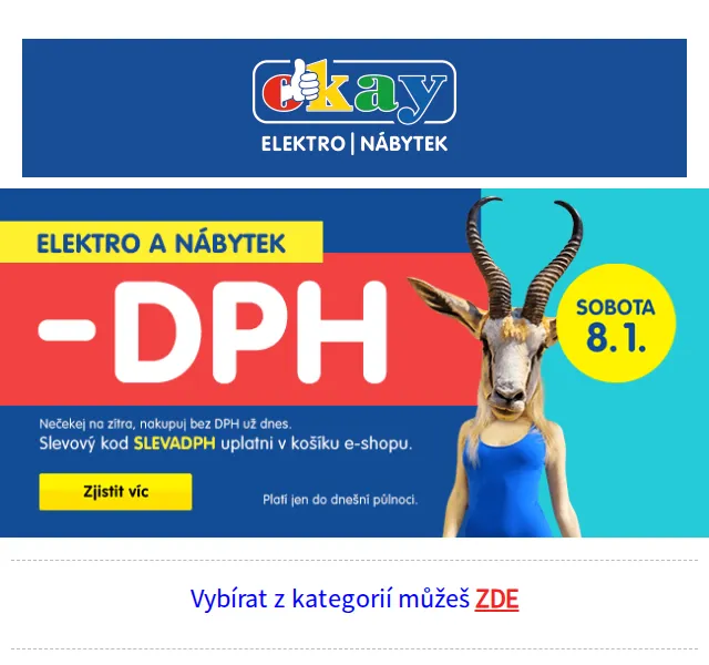 OKAY: Sleva 21 % – bez DPH s kódem – červen 2026 | Nuslet.cz