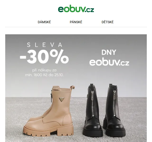 eobuv.cz: Dny s extra slevou až 30 % – červenec 2026 | Nuslet.cz