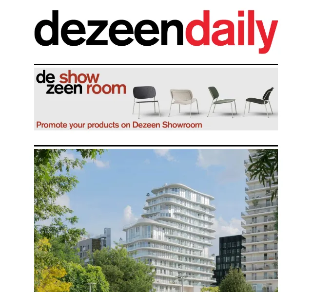 Dezeen Daily: Architektonické novinky – červen 2026 | Nuslet.cz