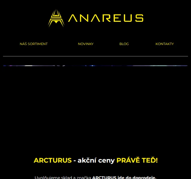 ANAREUS: ARCTURUS výprodej – červen 2026 | Nuslet.cz