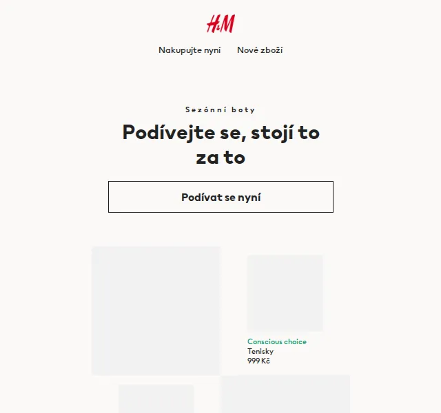 H&M: Sezónní boty od 399 Kč – červen 2026 | Nuslet.cz
