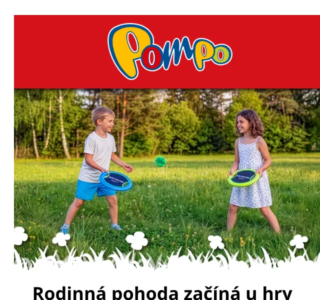 Pompo E-shop: Hry pro rodinu od 99 Kč – květen 2026