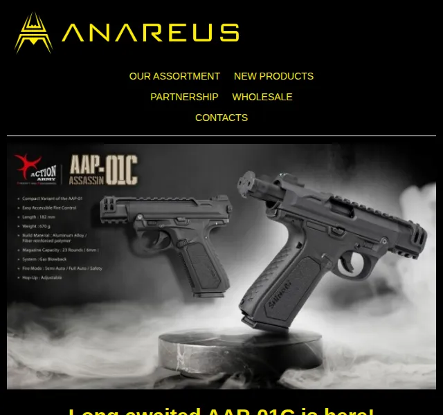 ANAREUS: Action Army AAP-01C kompaktní pistole – červen 2026 | Nuslet.cz