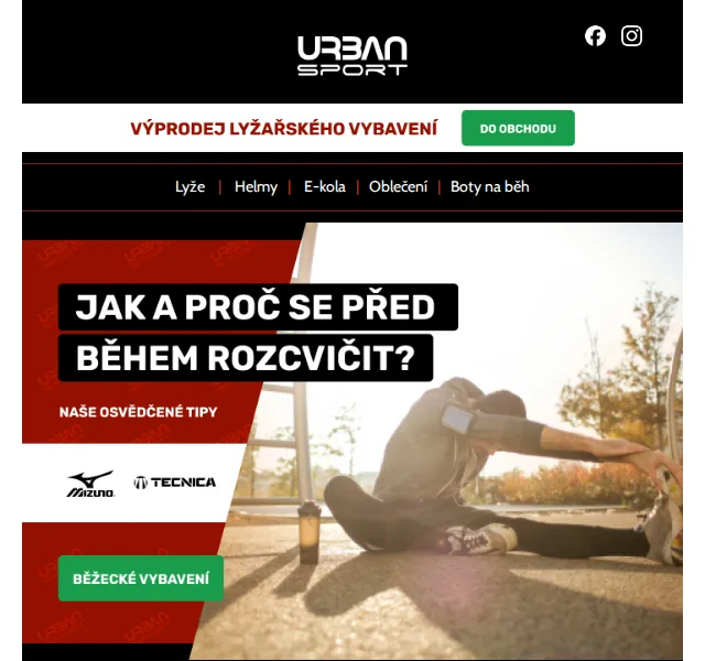 Urban Sport: Rozcvička před během a Tecnica boty – červen 2026 | Nuslet.cz