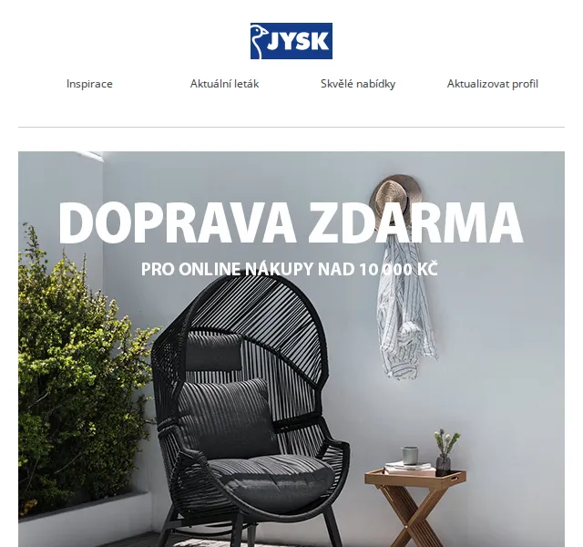 JYSK: Slevy až 70 % a doprava zdarma nad 10 000 Kč – červen 2026 | Nuslet.cz